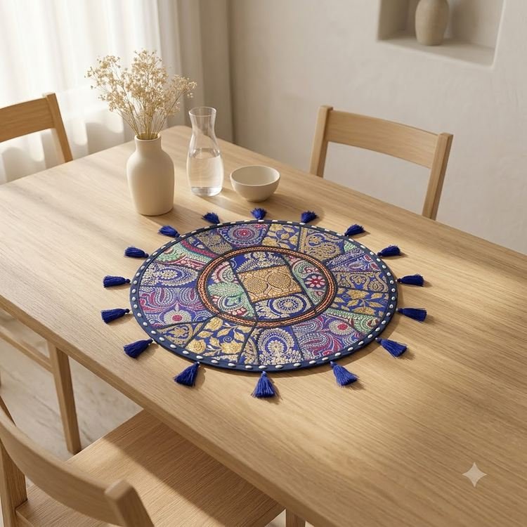Neel Mahal Round Table Mat - view 2