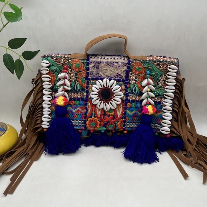 Neela Kaudi Banjara Bag - Front view