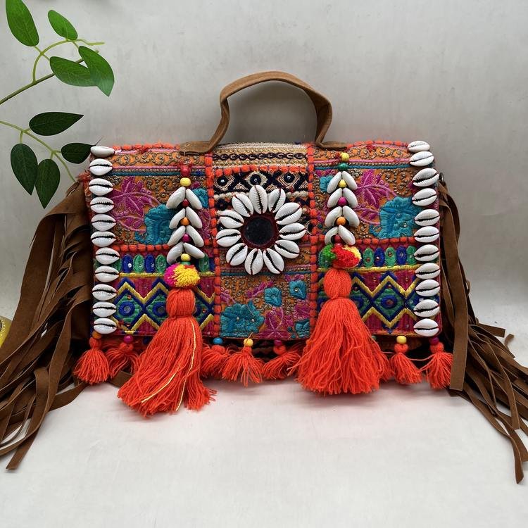 Rangoli Raas Banjara Bag - Front view