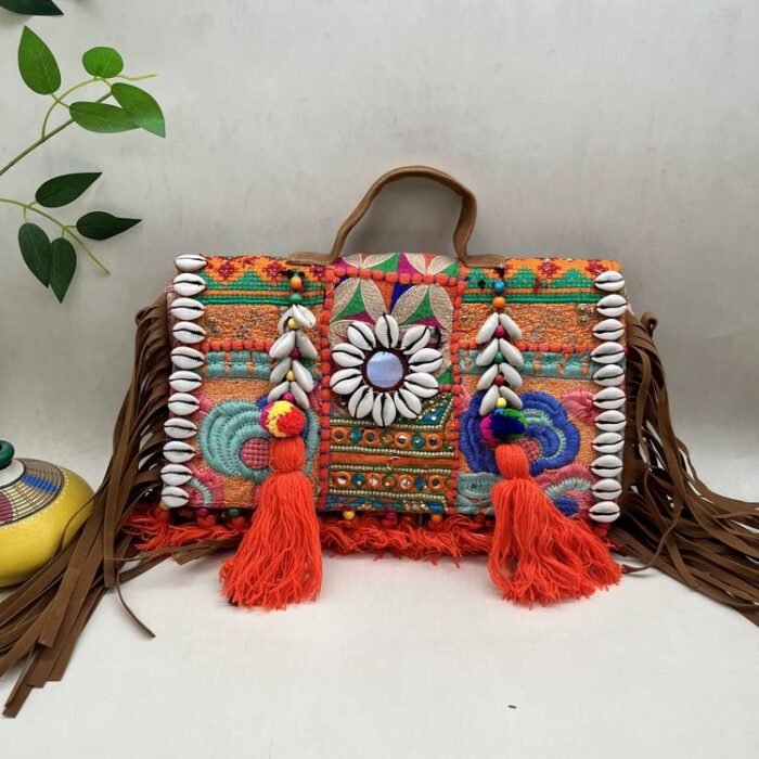 Saanjh Sindoori Banjara Bag - Front view