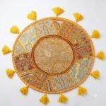 Sarson Sunehri Round Table Mat - top view
