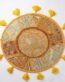 Sarson Sunehri Round Table Mat - top view