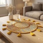 Sarson Sunehri Round Table Mat - view 2