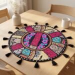 Shyam Rang Round Table Mat - view 5