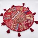 Sindoori Shaan Round Table Mat - top view