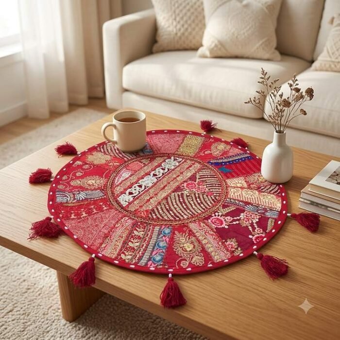 Sindoori Shaan Round Table Mat - view 3