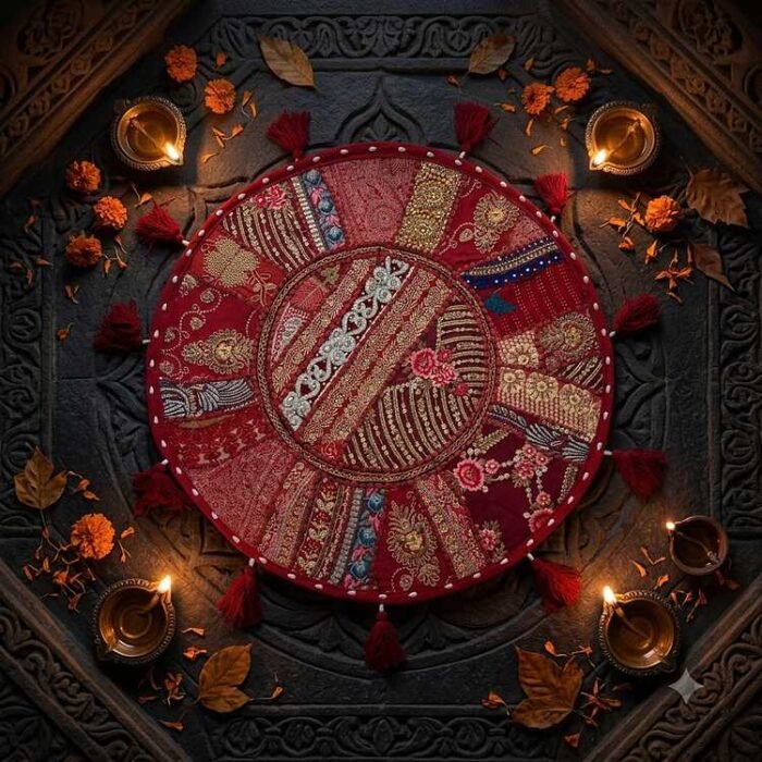 Sindoori Shaan Round Table Mat - view 5