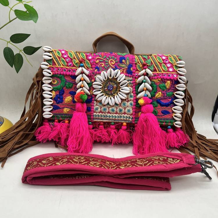 Teej Rang Banjara Bag 1 Teej Rang Banjara Bag - With strap