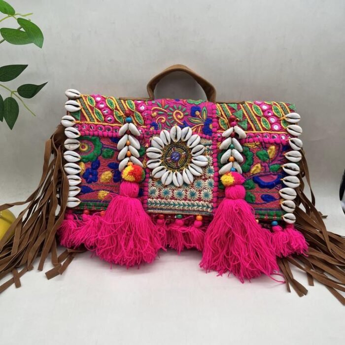 Teej Rang Banjara Bag - Front view