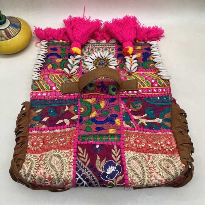 Teej Rang Banjara Bag - Flap opened out